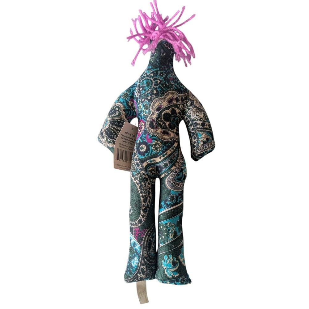 NWT Blue Paisley Print Dammit Doll , stress relief anger gag gift